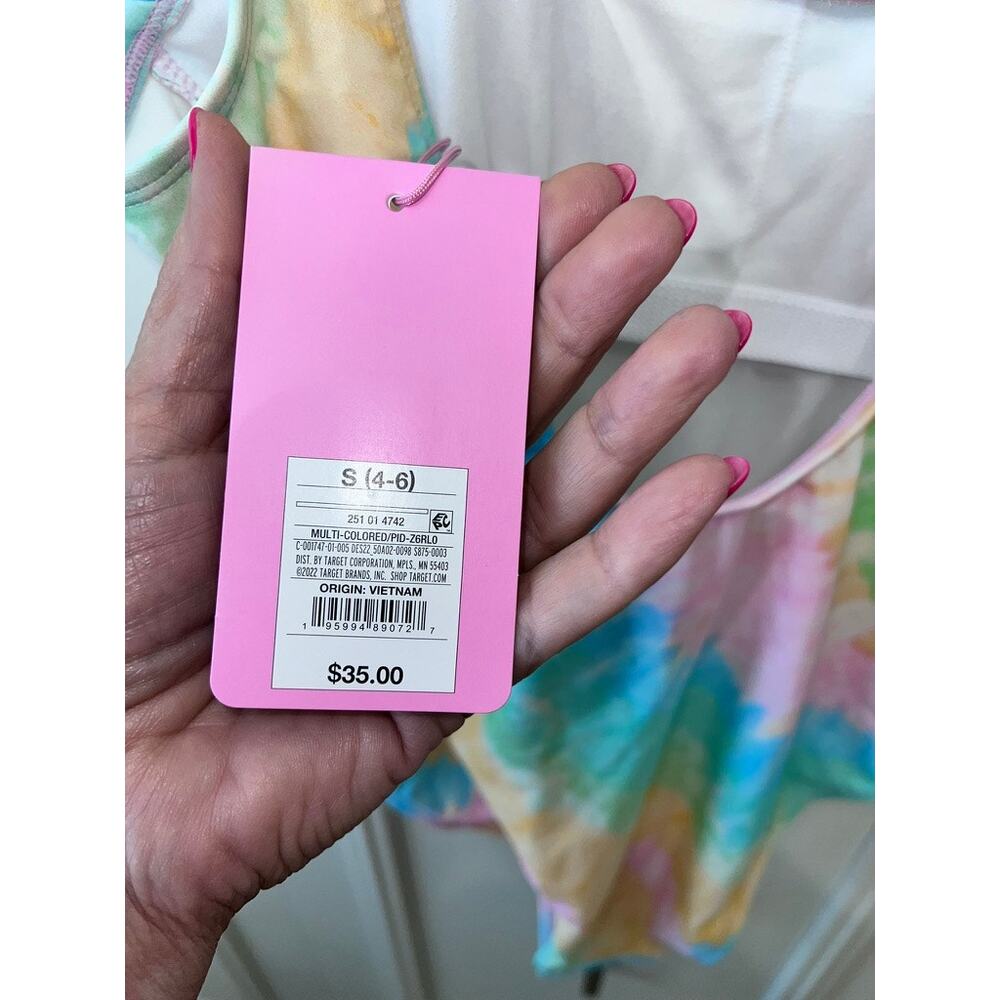 NWT Stoney Clover Lane Women's Tie-Dye One Piece Swimsuit Size Small Multicolor - Picture 4 of 7